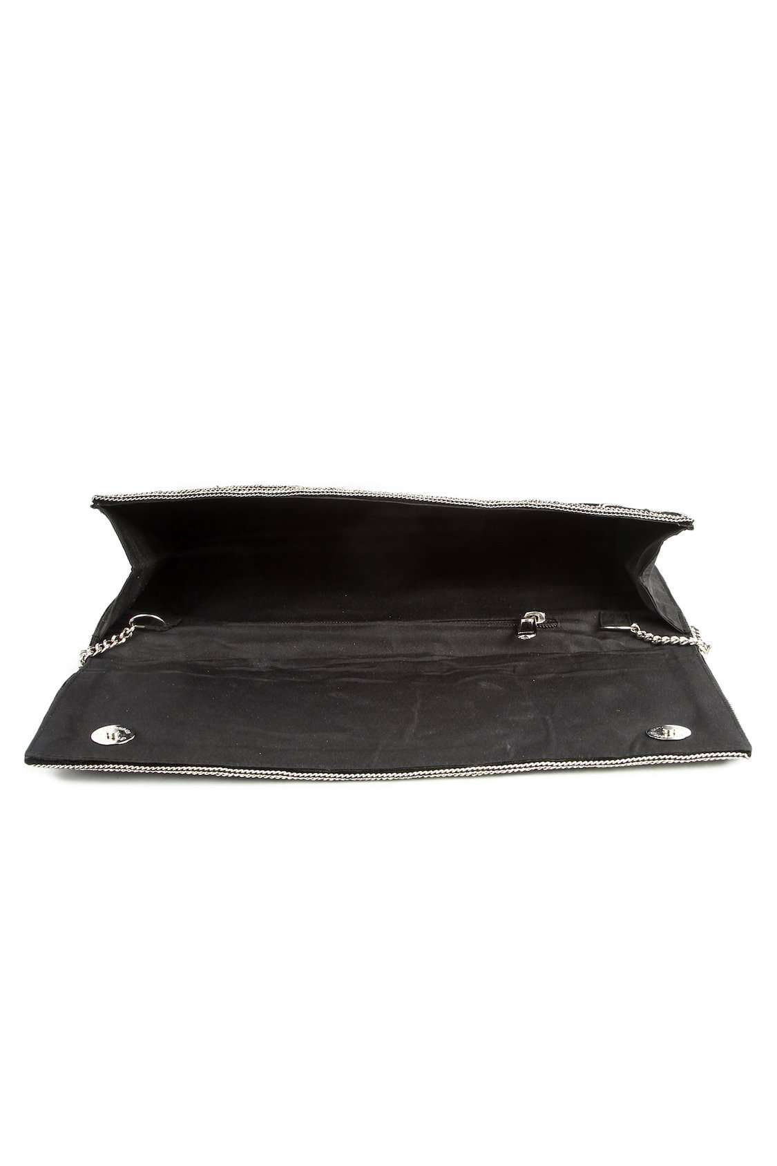 Lillian Black Spider Web Clutch Bag