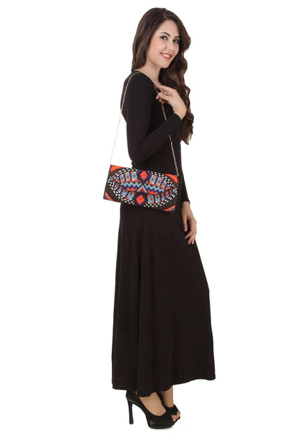 Alyssa Multi Colour Clutch Bag