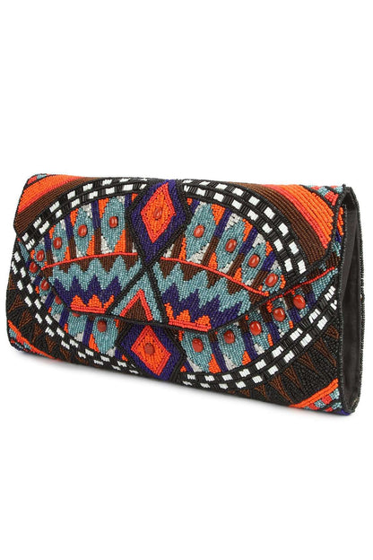 Alyssa Multi Colour Clutch Bag