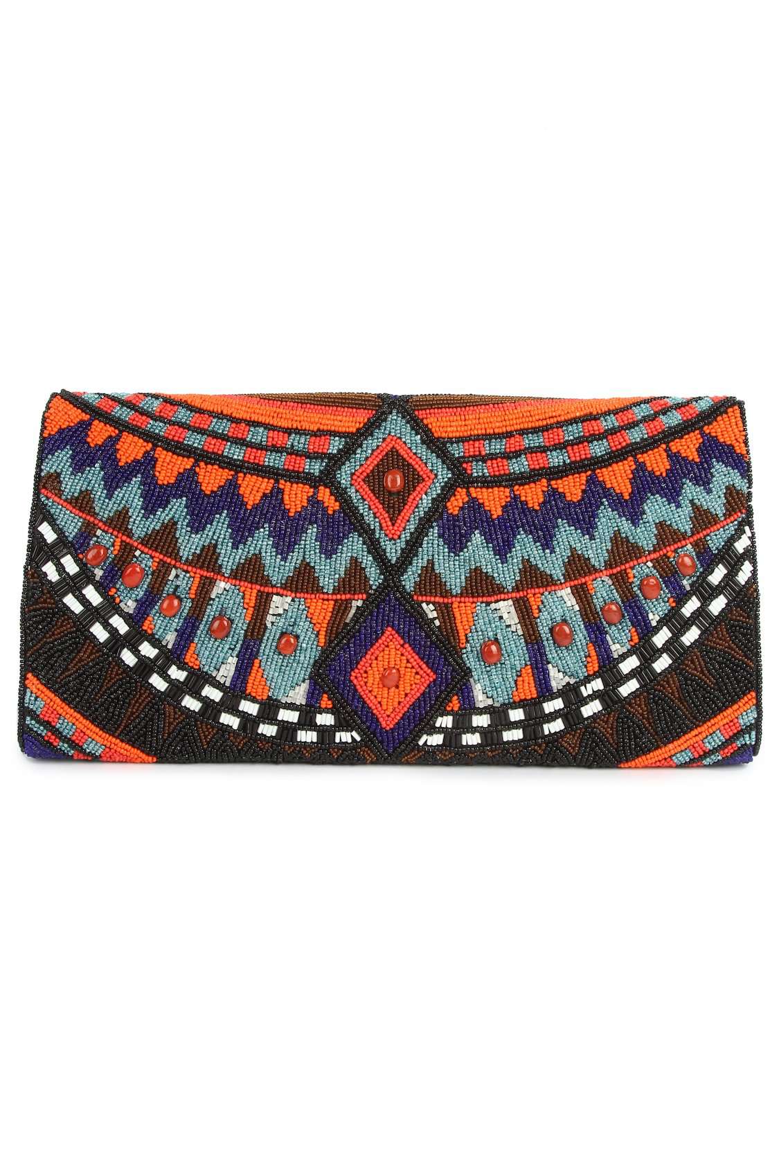 Alyssa Multi Colour Clutch Bag