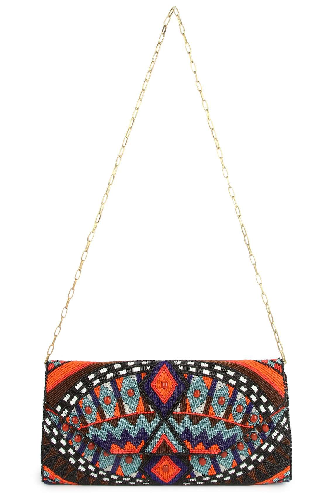Alyssa Multi Colour Clutch Bag