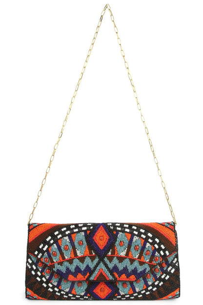 Alyssa Multi Colour Clutch Bag