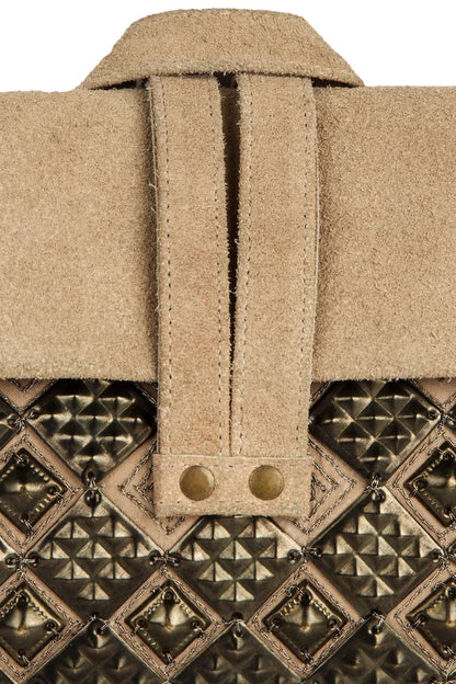 Maria Suede Hand Embroidered Wristlet Style Bag