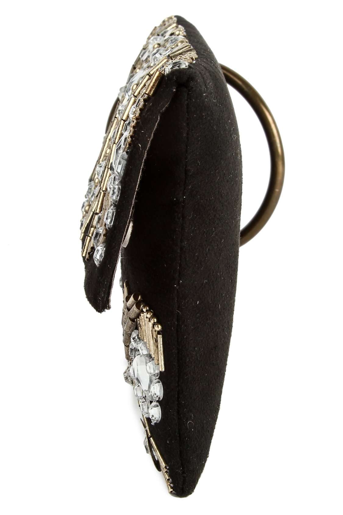 Olivia Black Silver Evening Handbag