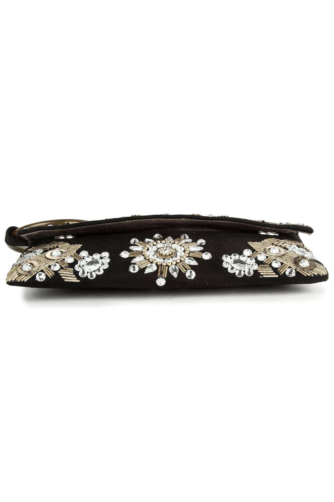 Olivia Black Silver Evening Handbag