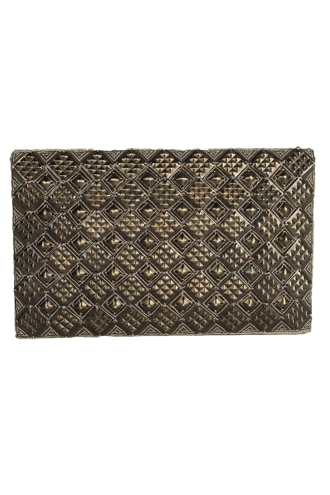 Natalie Antique Silver Clutch Bag
