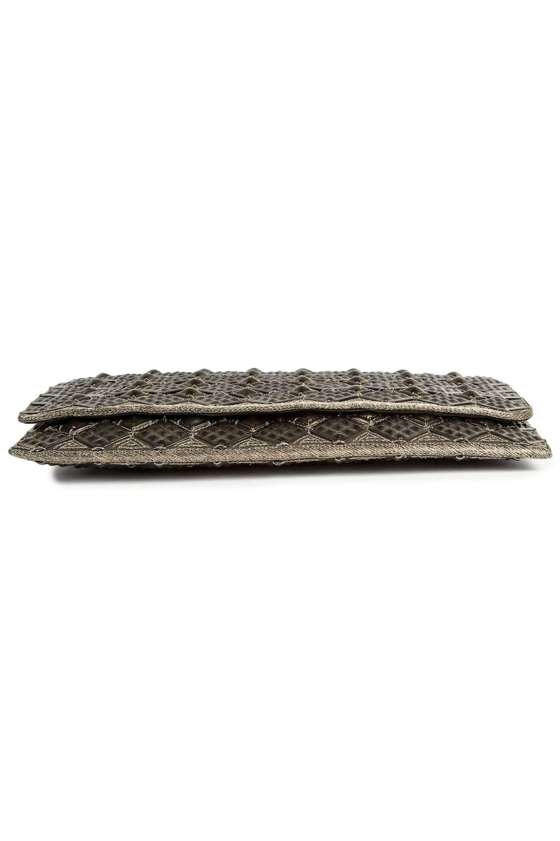 Natalie Antique Silver Clutch Bag