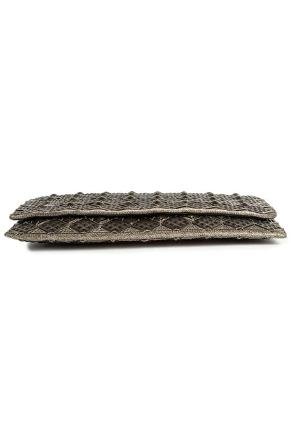 Natalie Antique Silver Clutch Bag
