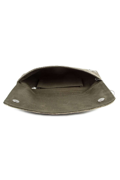 Natalie Antique Silver Clutch Bag