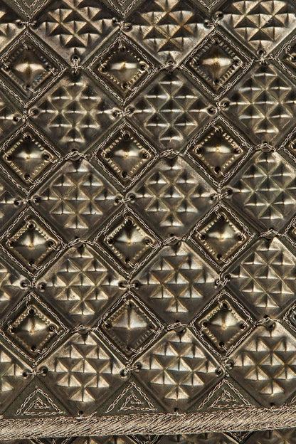Natalie Antique Silver Clutch Bag