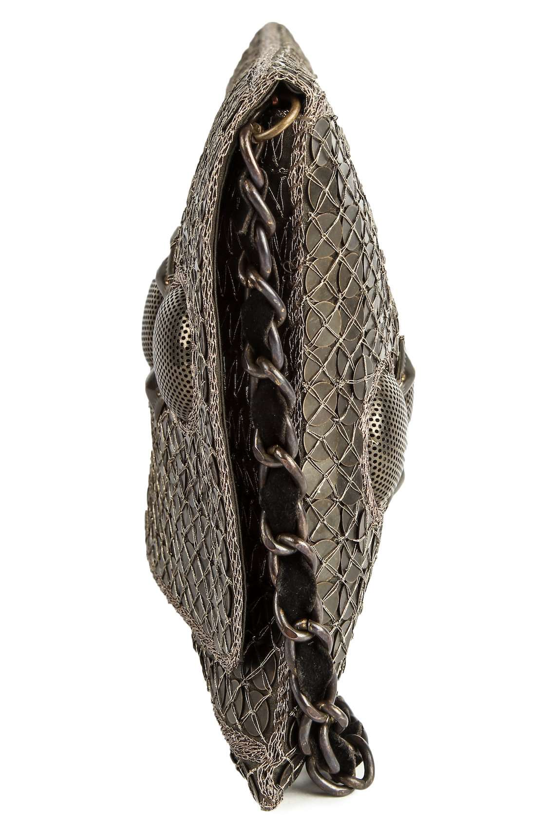 Chloe Antique Silver Clutch Bag