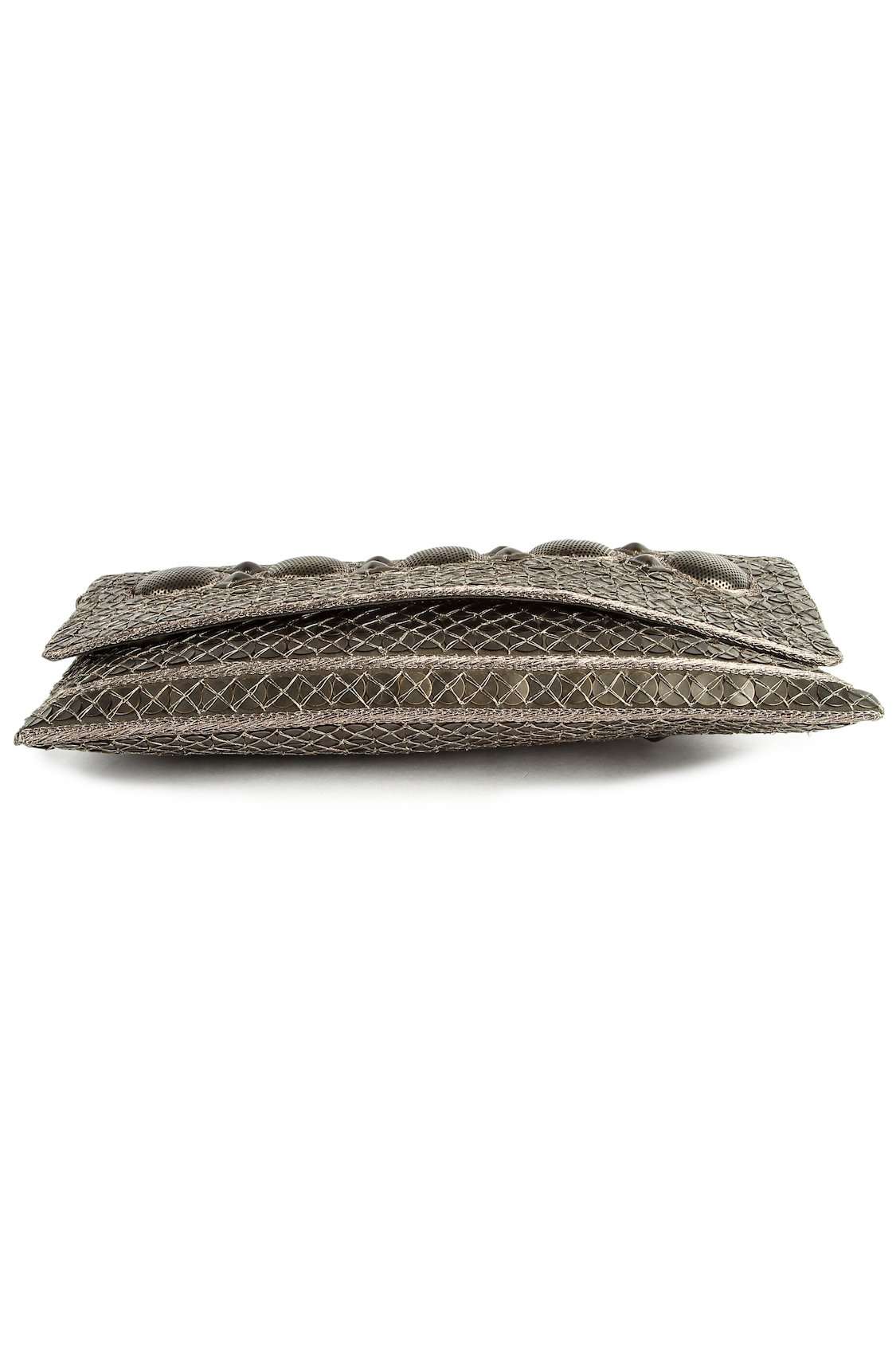 Chloe Antique Silver Clutch Bag