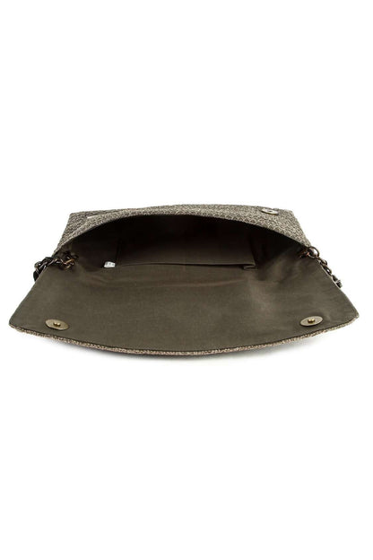 Chloe Antique Silver Clutch Bag