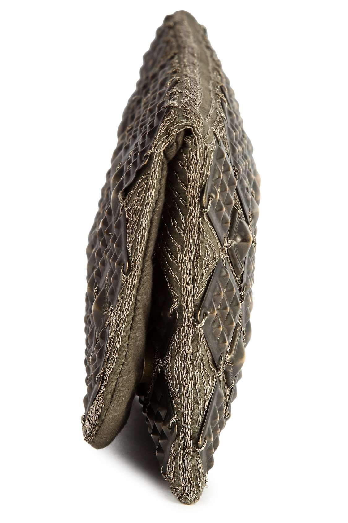 Evelyn Silver Antique Clutch Hand Bag