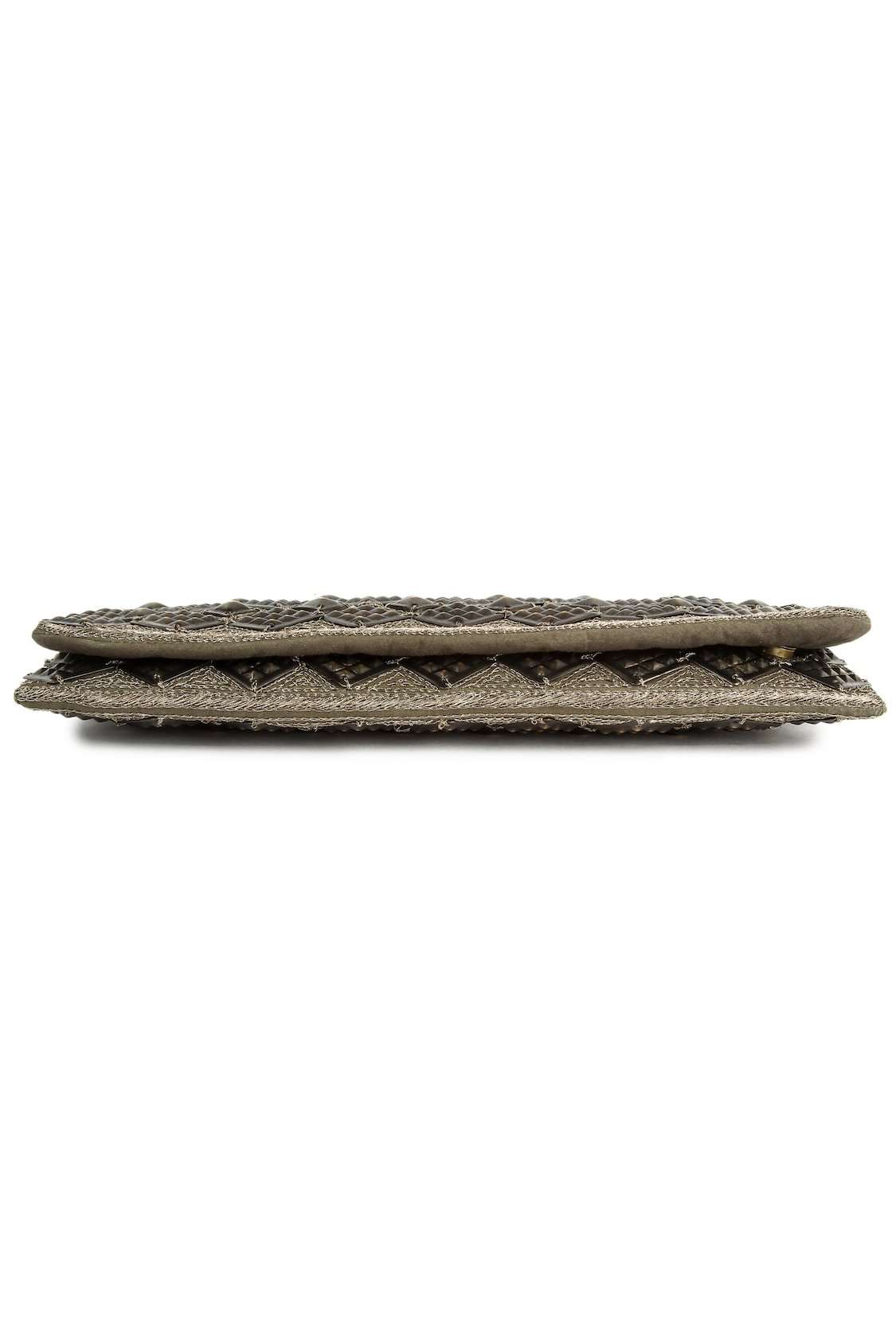 Evelyn Silver Antique Clutch Hand Bag