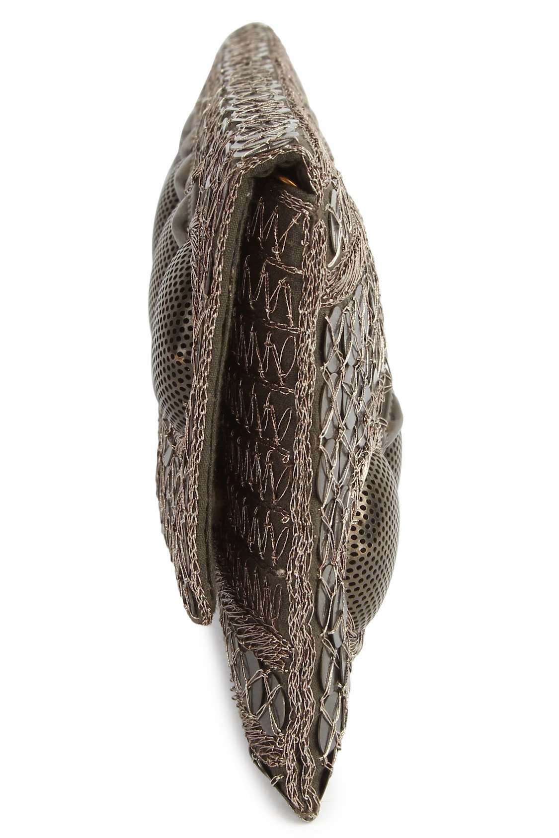 Anna Antique Silver Clutch Bag