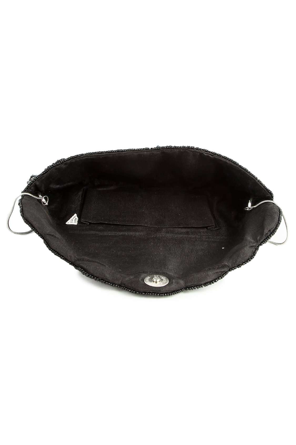 Victoria Silver Grey Beaded Hand Clutch