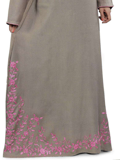 Kashifah Abaya Bottom Embroidery