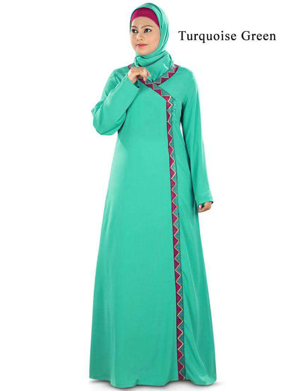 Maryum Abaya Turquoise Green