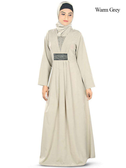 Nashitah Abaya Warm Grey