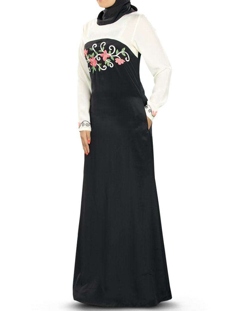 Mehreen Fancy Abaya Dress Front