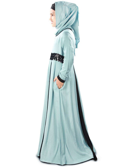 Labibah Rayon Kid's Abaya Side