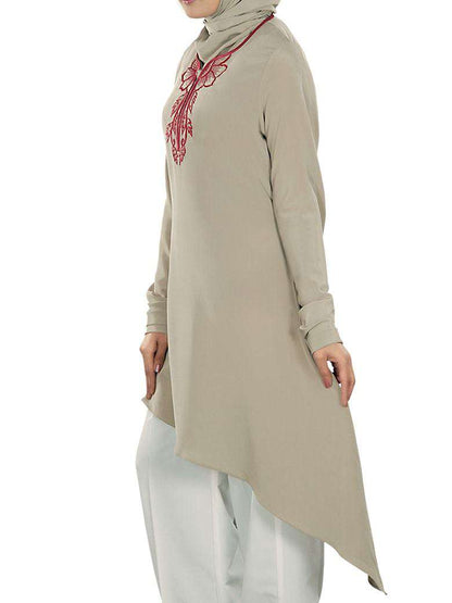 Tisha Warm Grey Tunic