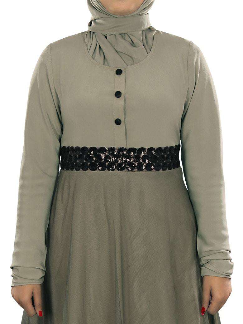 Shabista Warm Grey  Tunic