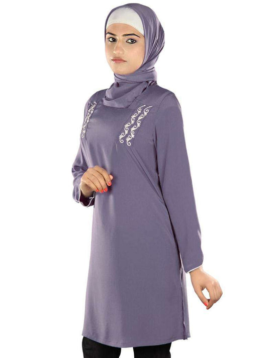 Suhaylah Purple Tunic