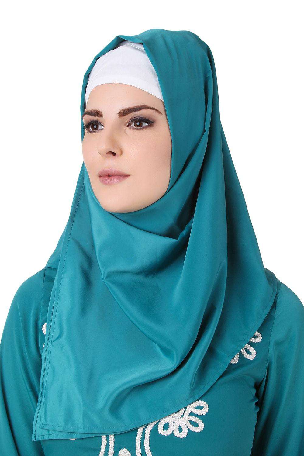 Fariha Bottle Green Crepe Tunic