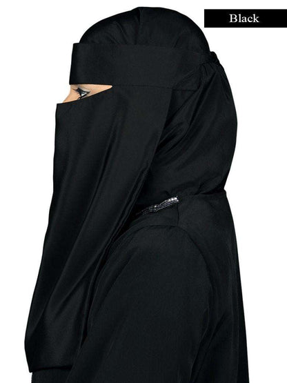 Lamah Niqab + Square Hijab + Head Band