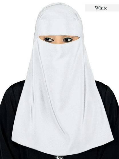 Lamah Niqab + Square Hijab + Head Band